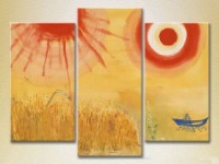 Картина Magic Color Triptych Abstraction Chagall (2229557)