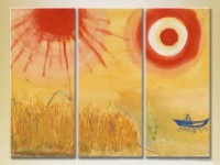 Картина Magic Color Triptych Abstraction Chagall (2229576)