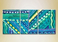Картина Magic Color Triptych Abstraction Turquoise/Yellow (2229455)