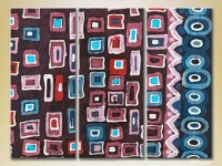 Картина Magic Color Triptych Abstraction Violet/Blue (2229523)