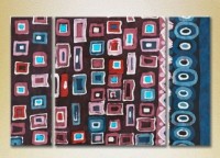 Картина Magic Color Triptych Abstraction Violet/Blue (2229531)