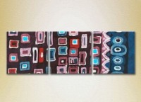 Картина Magic Color Triptych Abstraction Violet/Blue (2229532)