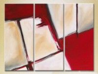 Картина Magic Color Triptych Abstraction White/Red (2229450)