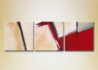 Картина Magic Color Triptych Abstraction White/Red (2229451)