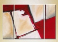 Картина Magic Color Triptych Abstraction White/Red (2229466)
