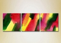 Картина Magic Color Triptych Abstraction Yellow/Green (2229462)