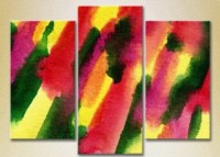 Картина Magic Color Triptych Abstraction Yellow/Green (2229472)