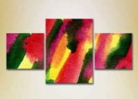 Картина Magic Color Triptych Abstraction Yellow/Green (2229490)