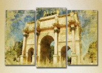 Картина Magic Color Triptych Arc de Triomphe Carousel (2658508)
