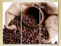 Pictură Magic Color Triptych Bag with coffee beans (2698676)