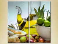 Pictură ArtPoster Olives and olive oil (2602709)