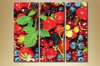 Pictură Magic Color Triptych Berries (1547286)