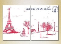 Pictură ArtPoster Paris graphic 01 (2502505)