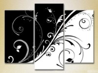 Картина Magic Color Triptych Black and White Patterns (2229572)