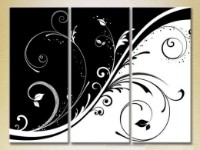 Картина Magic Color Triptych Black and White Patterns (2229574)