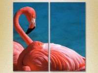 Pictură ArtPoster Pink flamingos (2602984)