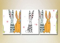 Картина Magic Color Triptych Bunnies (2229621)