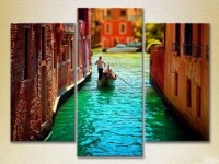 Картина Magic Color Triptych Canal Venice (2658453)