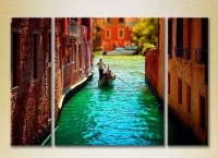 Картина Magic Color Triptych Canal Venice (2658455)
