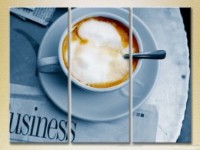 Pictură Magic Color Triptych Cappuccino Morning (2698647)