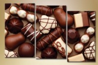 Pictură Magic Color Triptych Chocolate 2 (1547289)