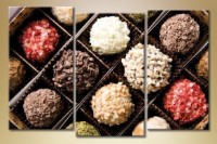 Pictură Magic Color Triptych Chocolates (1547284)