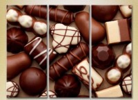 Pictură Magic Color Triptych Chocolates (2698739)
