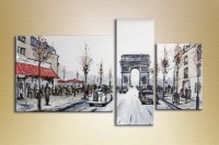 Картина Magic Color Triptych Cities and Countries (2658680)