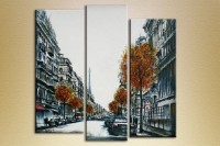 Картина Magic Color Triptych Cities and Countries (2658681)
