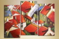 Картина Magic Color Triptych Cities and Countries (2658697)