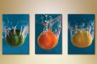 Pictură Magic Color Triptych Citruses in water (1547283)