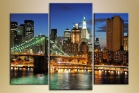Картина Magic Color Triptych City at night lights (2658902)