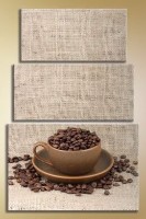 Pictură Magic Color Triptych Coffee 10 (1547237)