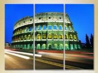 Картина Magic Color Triptych Colosseum in Rome Italy (2658456)