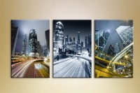 Pictură Magic Color Triptych Contemporary Architecture (2658903)