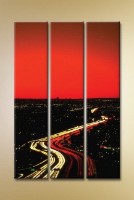 Картина Magic Color Triptych city at sunset (2658900)