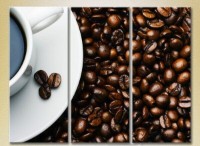 Pictură Magic Color Triptych Cup of coffee (2698730)