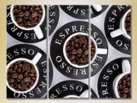 Pictură Magic Color Triptych Cups with grains (2698744)