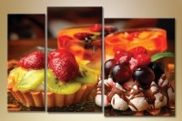 Pictură Magic Color Triptych Desserts (1547216)
