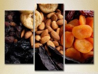 Pictură Magic Color Triptych Dried Fruits (2698712)