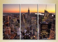 Картина Magic Color Triptych Empire State Building (2658537)