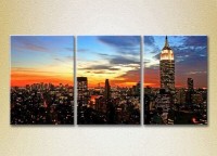 Картина Magic Color Triptych Empire State Building (2658538)