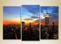 Картина Magic Color Triptych Empire State Building (2658539)