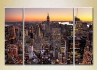 Картина Magic Color Triptych Empire State Building (2658549)