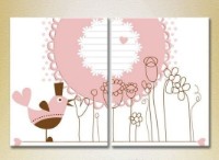 Pictură ArtPoster Pink sparrow 01 (2225843)