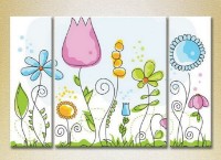 Картина Magic Color Triptych Flowers (2229750)