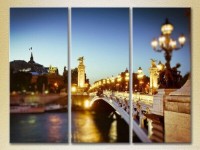 Картина Magic Color Triptych France, Paris, Seine (2658523)