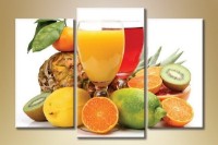 Pictură Magic Color Triptych Fresh fruits and juice (1547270)