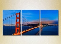 Картина Magic Color Triptych Golden Gate Bridge (2658474)