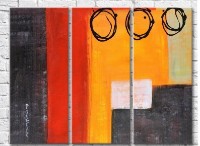 Pictură ArtPoster Abstract drawing Red / Black (3499064)